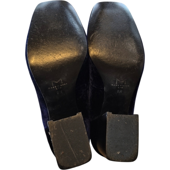 Marc Fisher LTD Marlo Blue Velvet Pump Loafers 9 - Picture 8 of 11